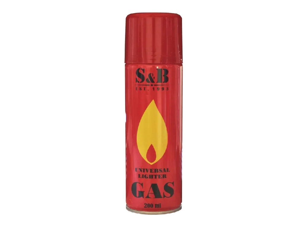 Газ для зажигалок S&B 200ml / 24 (спец. для зажигалок ТУРБО)