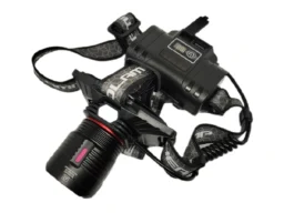 Фонарь на голову 8095 (TG, Аккум. 2*18650, Type-C, USB, фокус, цифровой индикатор)