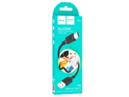 Кабель USB - Type-C HOCO X90 Cool, 1.0м, 3.0A, цвет: чёрный (1/37/370)