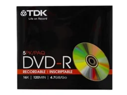 Диск TDK DVD - R 4,7 GB 16x Slim /5