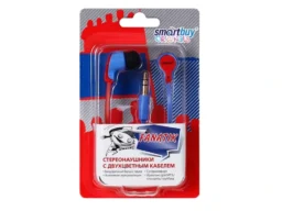 Наушники S.B. FANATIK двухцветный провод:крас/синий (SBE-4100) /50
