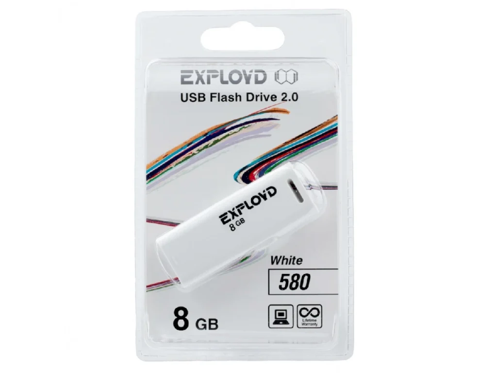 USB 8GB Exployd 580 белый