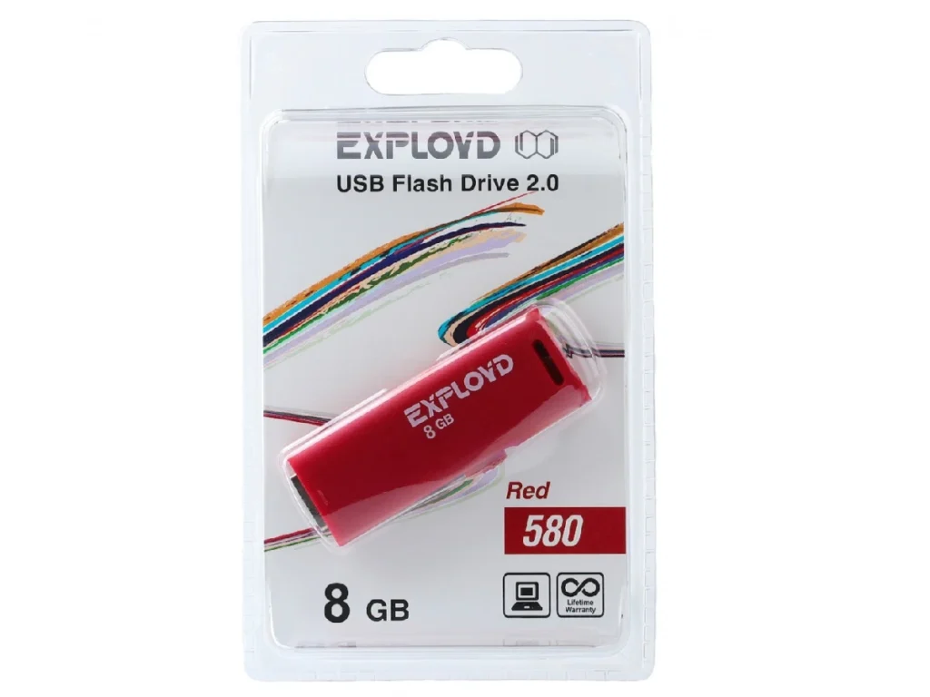 USB 8GB Exployd 580 красный