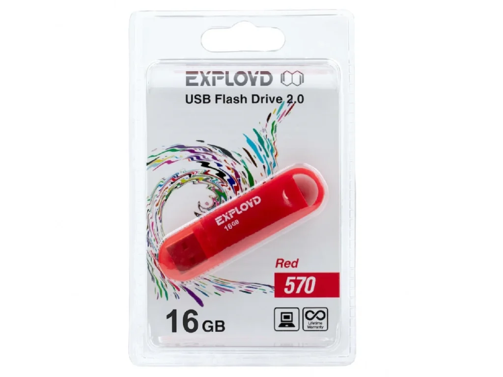 USB 16GB Exployd 570 красный