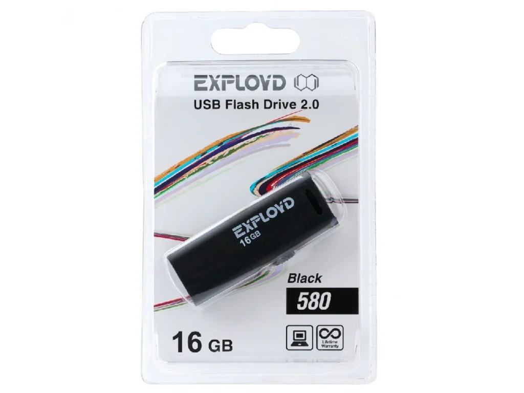 USB 16GB Exployd 580 чёрный