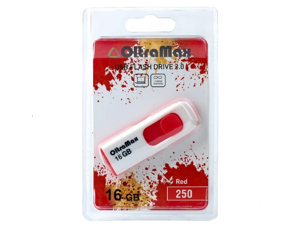 USB 16GB OltraMax 250 красный
