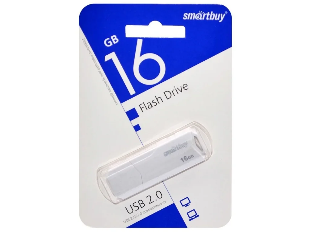 USB 16GB Smart Buy Clue белый