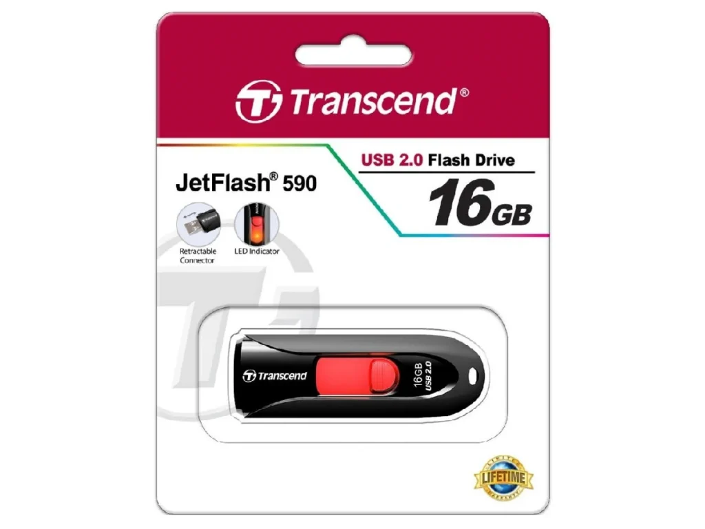 USB 16GB Transcend JetFlash 590 чёрный