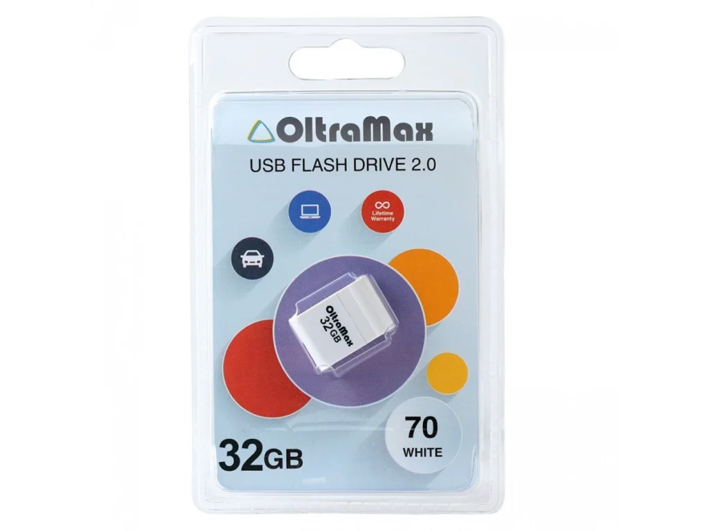 USB 32GB OltraMax 70 белый