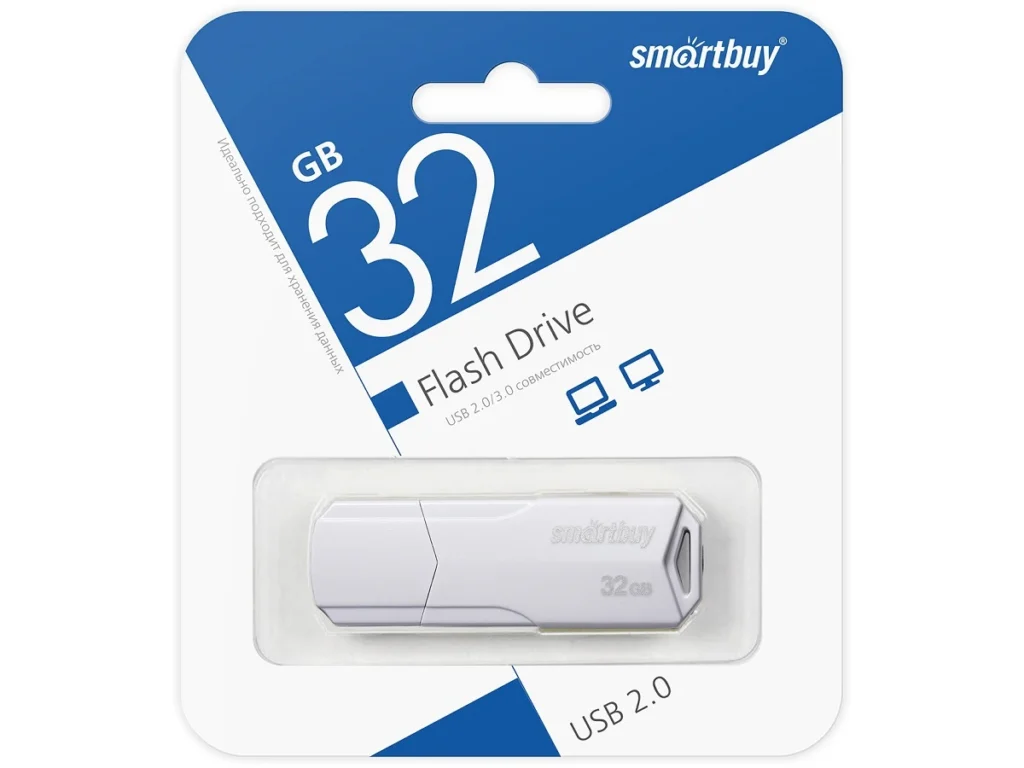 USB 32GB Smart Buy Clue белый