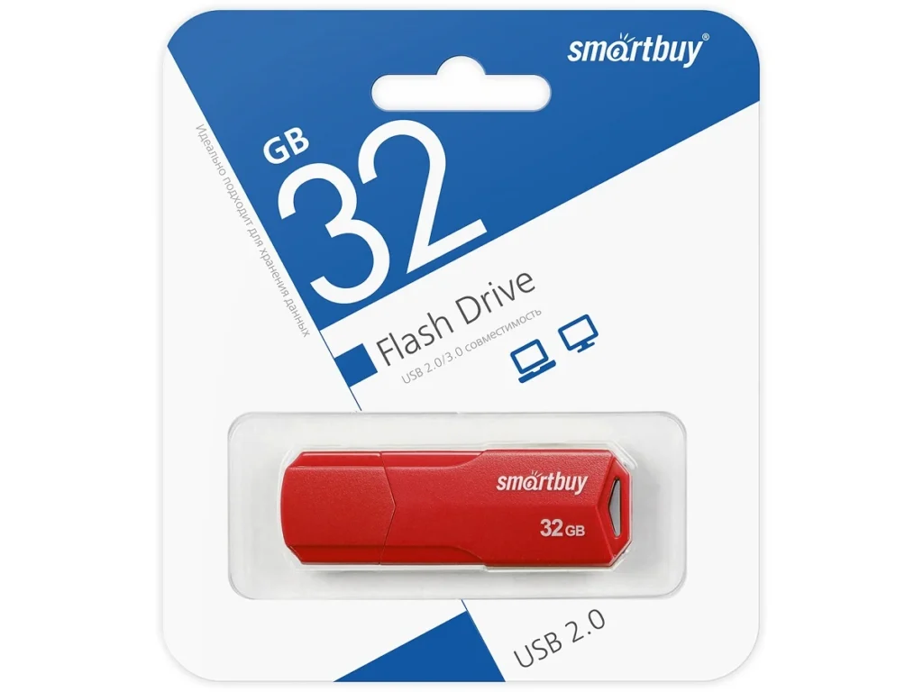 USB 32GB Smart Buy Clue красный