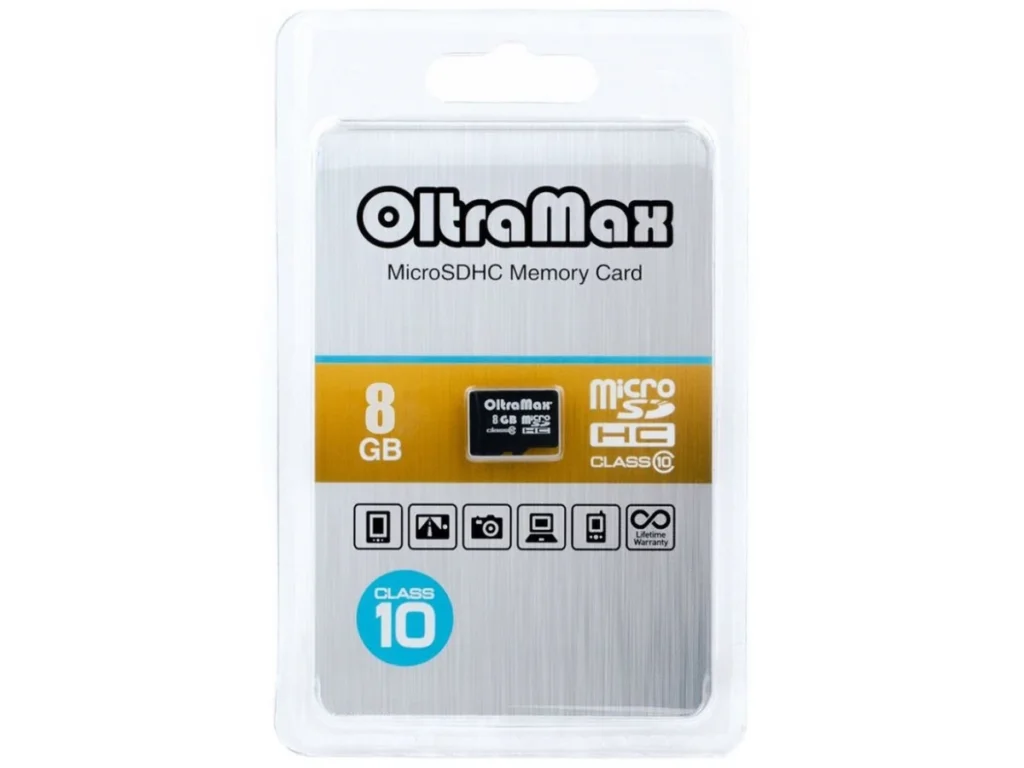 MicroSD 8GB OltraMax Class 10 без адаптера