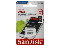 MicroSD 64GB SanDisk Class 10 Ultra Light UHS-I (100 Mb/s) без адаптера