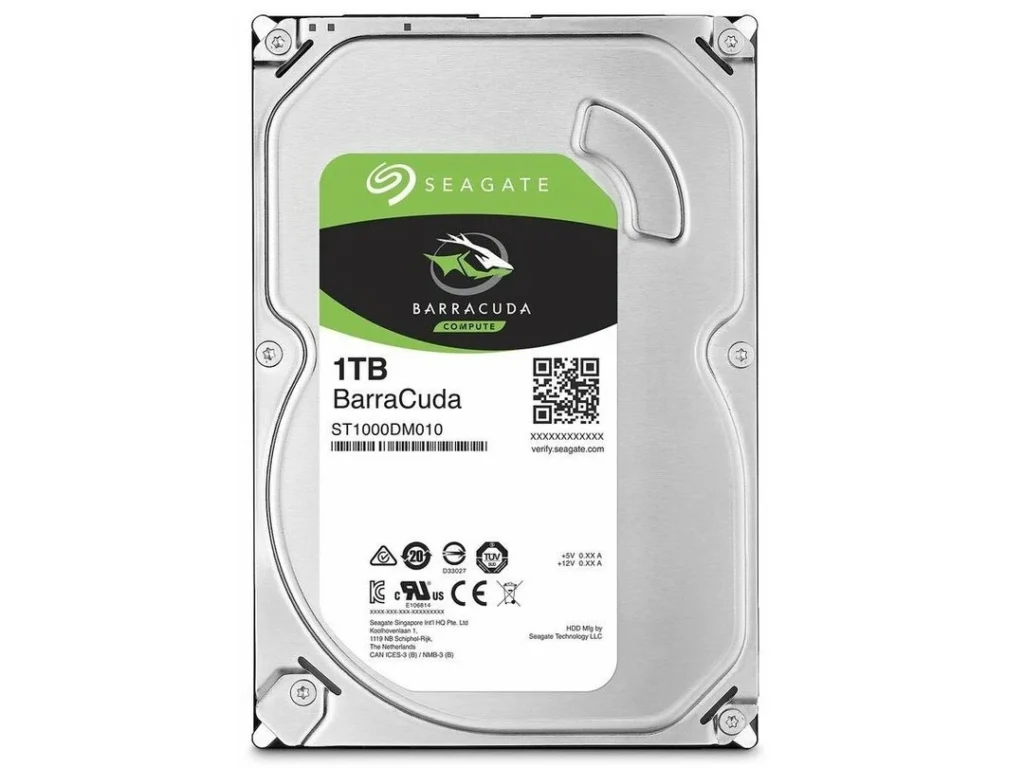 Внутренний HDD Seagate 1TB BarraCuda, SATA-III, 7200 RPM, 64 Mb, 3.5''