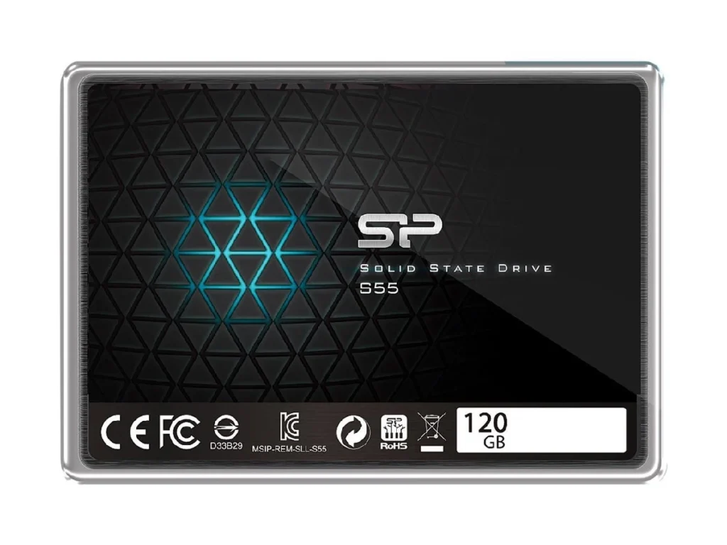 Внутренний SSD Silicon Power 120GB S55, SATA-III, R/W - 550/500 MB/s, 2.5", PS3108, TLC