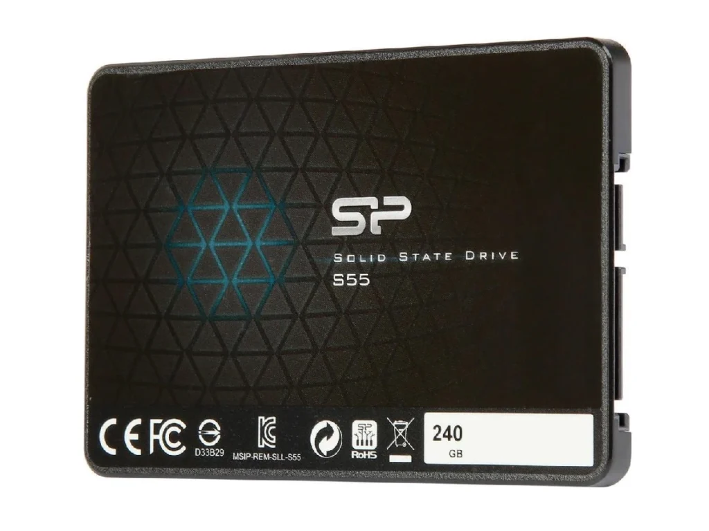 Внутренний SSD Silicon Power 240GB S55, SATA-III, R/W - 550/500 MB/s, 2.5", PS3108, TLC