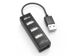 USB-HUB RITMIX CR-2402, черный, USB 2.0, 4 порта (1/120)