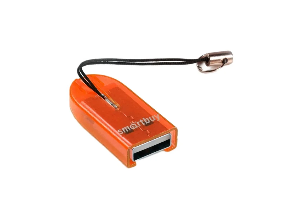 Картридер Smartbuy MicroSD, (SBR-710-O) оранжевый (1/20)