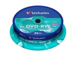 Диск VERBATIM DVD-RW 4.7 GB (4х) CB-25 (200)