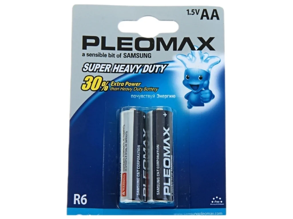 Элемент питания SAMSUNG PLEOMAX R6 BL2 (20/400/12800)