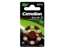 Элемент питания CAMELION ZA 312 BL6 (для слуховых аппаратов) (6/60/3000)