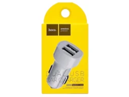 АЗУ 2 USB HOCO Z2A, пластик, цвет: белый (1/28/280)