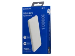 Акк.внешн. Borofone BT28, Universal energy, 10000mAh, пластик, 2 USB выхода, 2.0A, цвет: белый