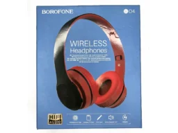 Наушники полноразмерные Borofone BO4, Charming rhyme, беспроводные, bluetooth, цвет: красный(1/12/36