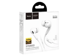 Наушники внутриканальные HOCO M1, Pro Original, микрофон, кабель 8 pin, цвет: белый(1/32/192)