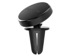 Держатель Borofone BH6, Platinum, для смартфона, пластик,алюминий, воздуховод, магнит, цвет: чёрный