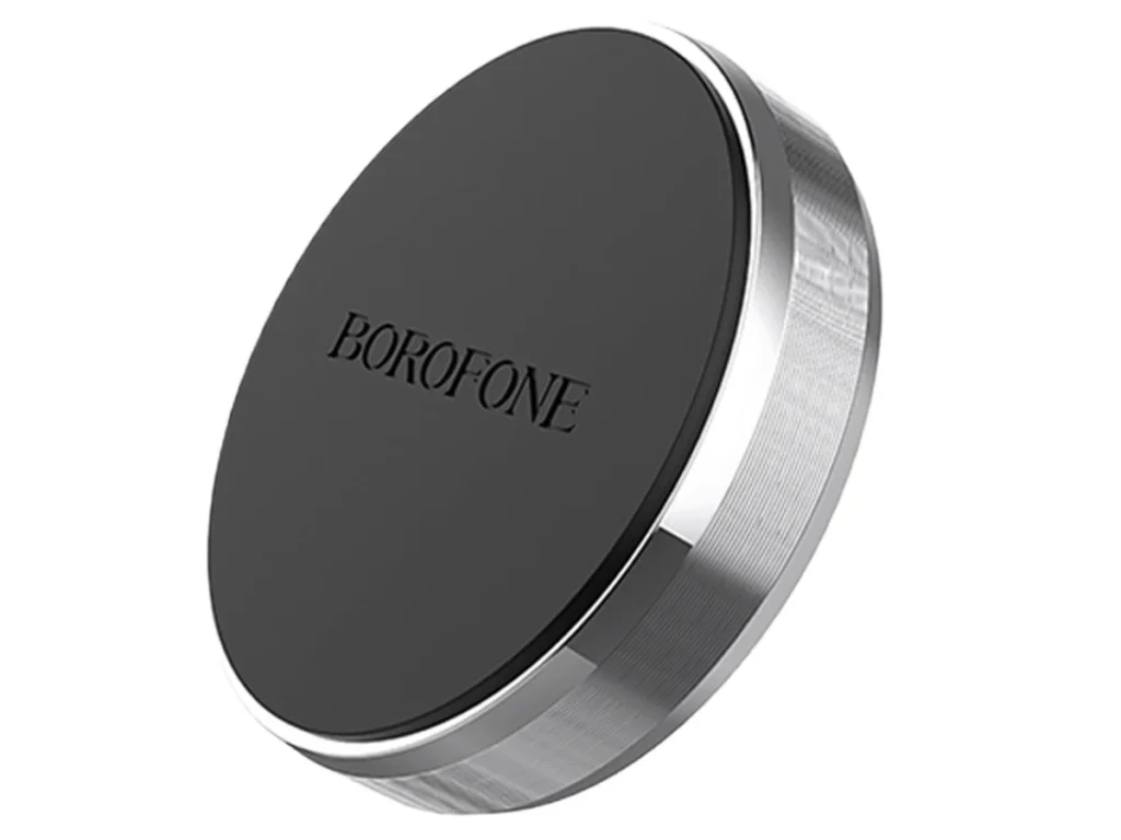 Держатель Borofone BH7, PLANE, для смартфона, металл, пластик, магнит, цвет: серебряный