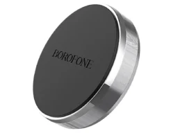 Держатель Borofone BH7, PLANE, для смартфона, металл, пластик, магнит, цвет: серебряный