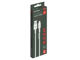 Дата-кабель/Exployd/USB - 8 Pin/круглый/нейлон/белый/1М/2A/Rash/EX-K-1157