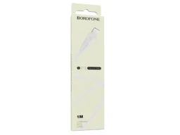 Кабель USB - 8 pin Borofone BX18 Optimal, 1.0м, круглый, 2.4A, силикон, цвет: белый (1/648)
