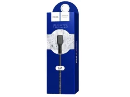 Кабель USB - 8 pin HOCO X20, 1.0м, круглый, 2.1A, силикон, цвет: чёрный (1/30/300)