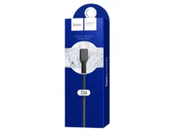 Кабель USB - 8 pin HOCO X20, 2.0м, круглый, 2.1A, силикон, цвет: чёрный (1/30/300)