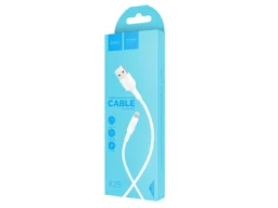 Кабель USB - 8 pin HOCO X25 Soarer, 1.0м, круглый, 2.1A, силикон, цвет: белый (1/30/300)