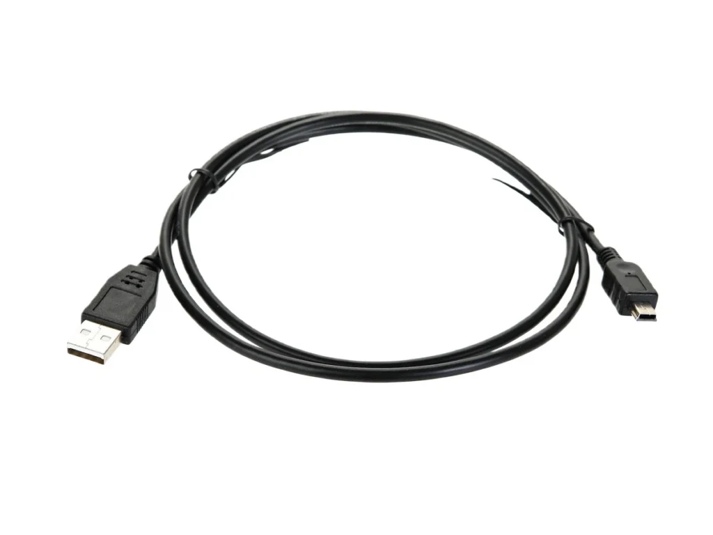 Кабель USB 2.0 A-->mini-B 5P (1м) черный, Telecom (1/250)