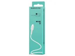 Кабель USB - Type-C Borofone BX16 Easy, 1.0м, круглый, 3.0A, силикон, цвет: белый (1/648)