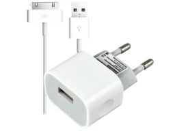 Сетевое ЗУ SMARTBUY NITRO, белое, 1 А, 1USB + кабель 30pin для 4/4S/iPad (1/50)