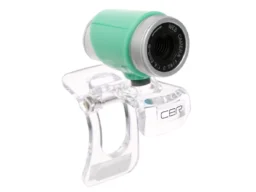 Web-камера CBR CW 830M 0,3 МП, раз. видео 640х480, USB 2.0, встр. микр., ручная фокусировка. зелёная