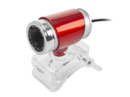 Web-камера CBR CW 830M 0,3 МП, раз. видео 640х480, USB 2.0, встр. микр., ручная фокусировка, красная