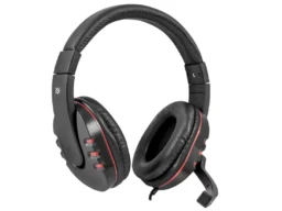 Гарнитура DEFENDER Warhead G-160, чёрный/красный, игровая, шнур 2.5 м. (1/20)