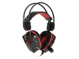Гарнитура Smartbuy RUSH SNAKE, черная/красная, игровая, велюровые амбушюры, шнур 2,2 м.