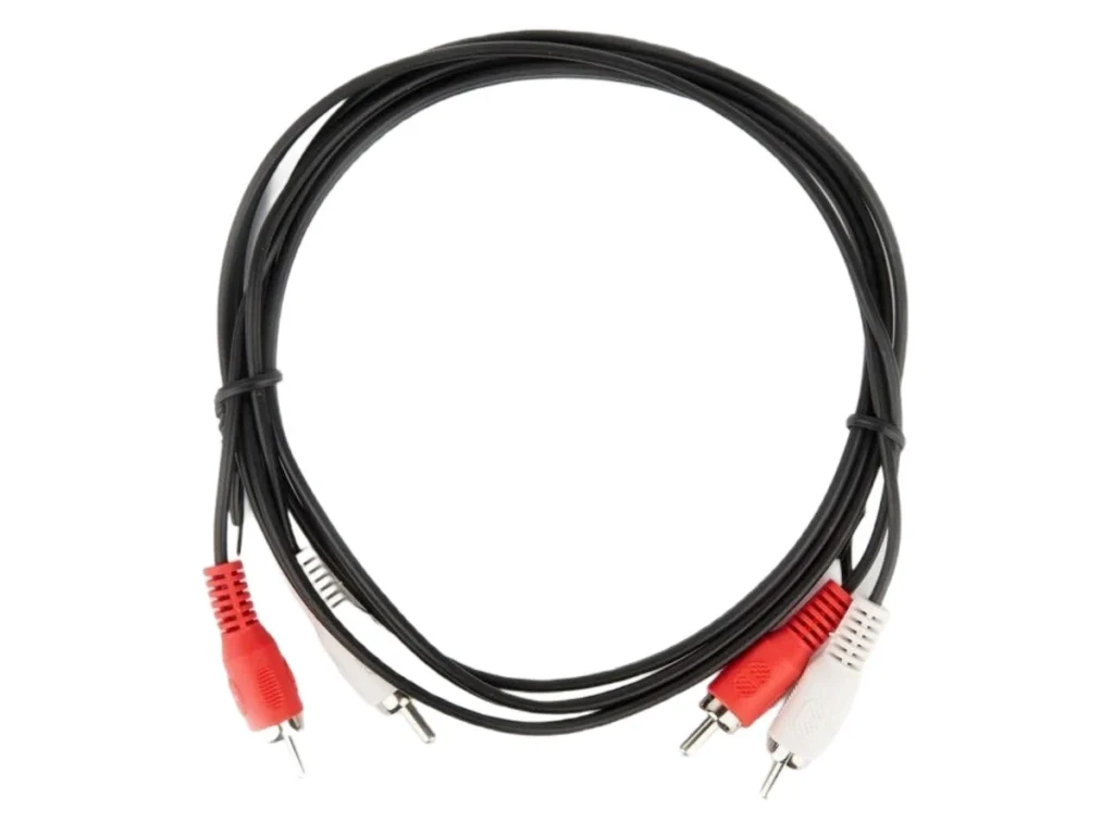 Кабель соединительный TELECOM 2xRCA (M) / 2xRCA (M), чёрный, 1.5 м. (1/250)