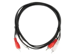 Кабель соединительный TELECOM 2xRCA (M) / 2xRCA (M), чёрный, 1.5 м. (1/250)