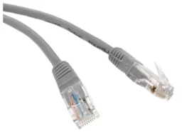 Патч-корд литой TELECOM UTP Кат. 5е, серый, 10 м. (1/50)