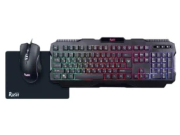 Набор игровой клавиатура+мышь+коврик Smartbuy RUSH Shotgun черный, RGB подсветка, USB (1/10)