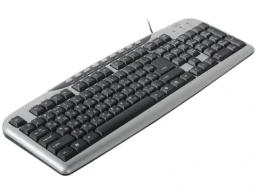 Клавиатура CBR KB 300M, USB, чёрная/серебристая (1/20)