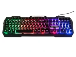 Клавиатура NAKATOMI Gaming KG-35U, игровая с подсветкой, корпус металл, USB, черная (1/20)